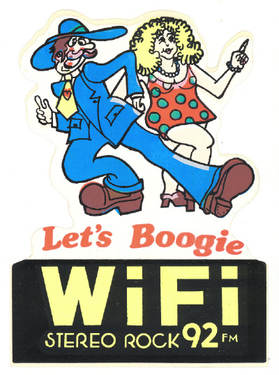 WIFI 92 Philadelphia 1973 Boogie Bumper Sticker
