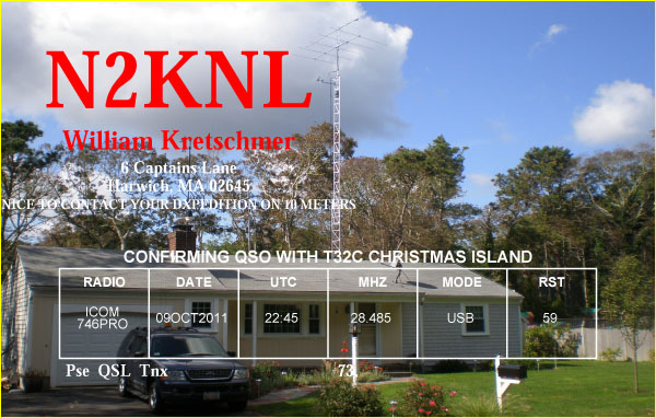 N2KNL QSO with T32C Christmas Island